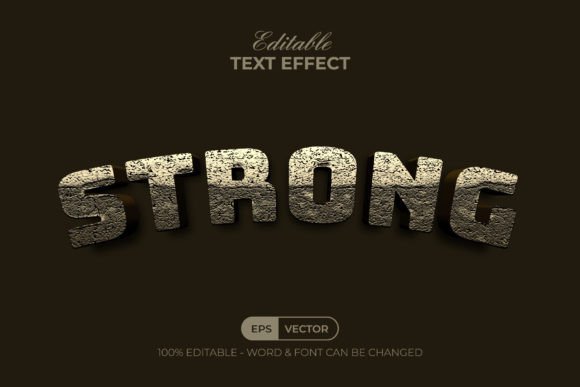 Download Strong Gold Text Effect Texture Style - Texture style Collection