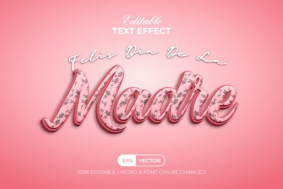 Download 3D Pink Text Effect Floral Texture Style - Texture style Collection