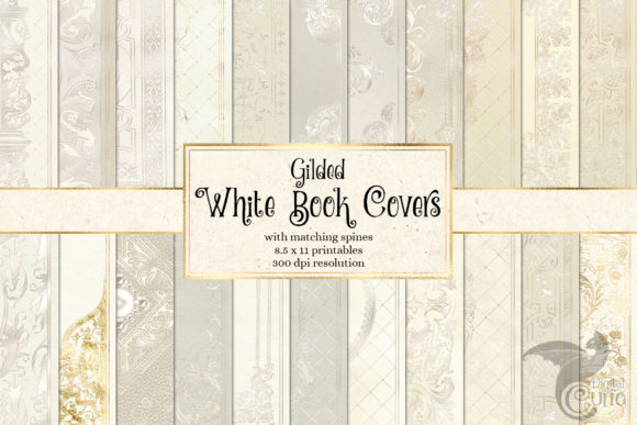 Download Gilded White Book Covers - Gilded Collection