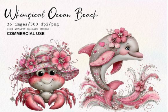Download Whimsical Ocean Beach Clipart - Beach Collection