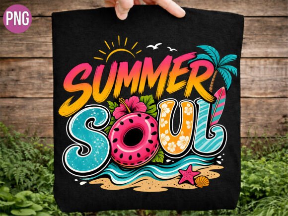 Download Retro Summer Soul Beach Life PNG Tshirt - Beach Collection