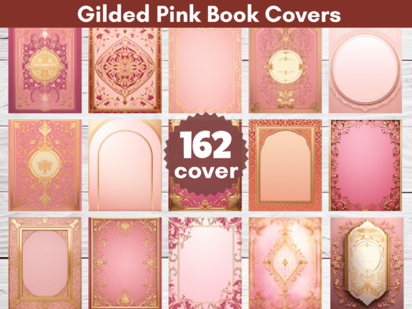 Download 162 Gilded Pink Book Covers - Gilded Collection