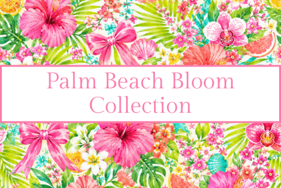 Download Palm Beach Bloom Watercolor Clipart - Beach Collection